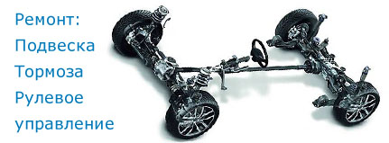 Ремонт подвески, тормозной системы и рулевого управления